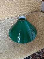 groene glazen bistro lampenkap, Minder dan 25 cm, Wit, Rond, Zo goed als nieuw