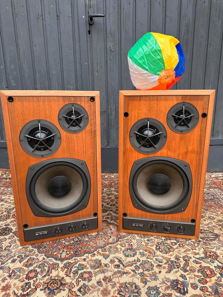 Dual CL732 Speakers - Vintage Hifi, Audio, Tv en Foto, Luidsprekers, Gebruikt, Front, Rear of Stereo speakers, 60 tot 120 watt