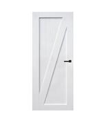 Witte landelijke binnendeur hoogwaardig voorgelakt Stomp, Niet ingevuld, 80 tot 100 cm, Binnendeur, Niet ingevuld