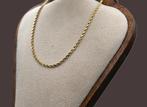 Gouden vintage rope/koord schakel ketting. 2026/76, ., Ophalen of Verzenden, Zo goed als nieuw, .
