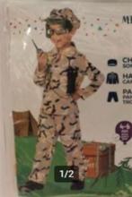Mooie Leger, Militair outfit mt 104 / 116, Kinderen en Baby's, Carnavalskleding en Verkleedspullen, Ophalen of Verzenden, Nieuw