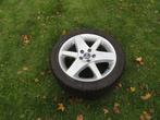 Saab 9-3,9-5 alu Saab type 36 velgen met zomerbanden 17 inch, Auto-onderdelen, Banden en Velgen, Ophalen, Gebruikt, Banden en Velgen