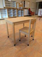 Stoel met tafel, Huis en Inrichting, Stoelen, Ophalen, Gebruikt, Hout, Vijf, Zes of meer stoelen
