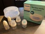 Philips Avent Magnetronsteralisator inclusief nieuwe flesjes, Ophalen, Zo goed als nieuw, Flessen- of potjesverwarmer