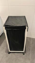 Wasmand op wieltjes, Huis en Inrichting, Ophalen, Gebruikt, Zwart, Overige typen