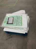 12 Witte zeilen voor op een bouwhek, Ophalen of Verzenden, Gebruikt, 15 m² of meer, Zeil