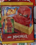Lego figuur ninjago vuurninja kai . Compleet popje in zakje, Nieuw, Ophalen of Verzenden