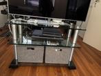 TV meubel glas Spectral, Huis en Inrichting, Kasten | Televisiemeubels, Gebruikt, Glas, Minder dan 100 cm, Modern