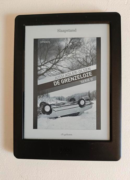 Kobo Glo HD eReader - Zwart, Computers en Software, E-readers, Zo goed als nieuw, 6 inch of minder, 4 GB of minder, Touchscreen