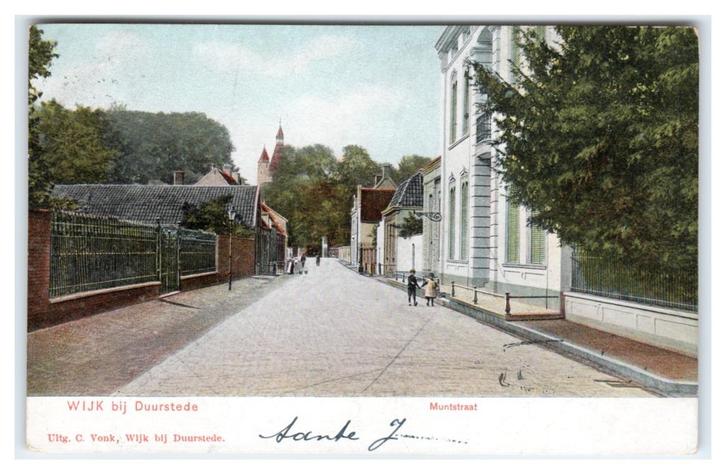 Wijk bij Duurstede, Muntstraat, Verzamelen, Ansichtkaarten | Nederland, Gelopen, Utrecht, Voor 1920, Verzenden