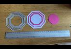 Snijmal 3 delig hexagon nr.802, Ophalen of Verzenden, Zo goed als nieuw