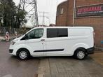 Ford Transit Custom 290 2.2 TDCI L2H1 Trend DC Airco, Auto's, Bestelauto's, Voorwielaandrijving, Euro 5, 101 pk, Gebruikt