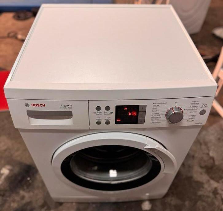 Perfect BOSCH Logixx 8KG Wasmachine A++ met GARANTIE!, Witgoed en Apparatuur, Wasmachines, Zo goed als nieuw, Voorlader, 8 tot 10 kg