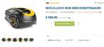 Robotmaaier MCCULLROCH ROB S600, Tuin en Terras, Grasmaaiers, Cirkelmaaier, Ophalen, Gebruikt