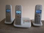 KPN Chicago dect trio-telefoonset met antwoordapparaat, Gebruikt, Stralingsarm, Ophalen, 3 handsets