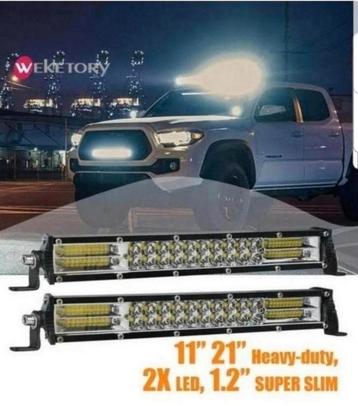2 stuks 11 inch LED-lichtbalk Barra LED 4x4 Mistlicht €60,00 beschikbaar voor biedingen