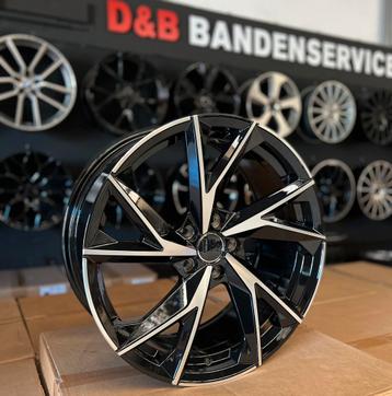 19 inch r8 look velgen 5x112 audi a3 s3 a4 a5 a6 q2 q3 q5  beschikbaar voor biedingen