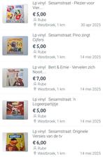 Lp vinyl   Sesamstraat en Bert & Ernie platen, zoek uit., Cd's en Dvd's, Ophalen of Verzenden