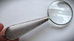 Vergrootglas~Loep~Zilver kleur~ca 12 cm x 4 cm~Antiek stijl, Ophalen of Verzenden, Zo goed als nieuw, Vergrootglas of Loep