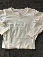 erg net wit tshirt lange mouw leuke afwerking maat 74 ZGAN, Kinderen en Baby's, Babykleding | Maat 74, Ophalen of Verzenden, Zo goed als nieuw