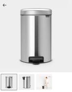 Brabantia prullenbak 12L - ophalen vanaf midden augustus, Ophalen, Met pedaal, Zo goed als nieuw, Minder dan 50 cm