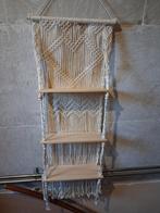 Macrame Hanger met Plankjes - Wanddecoratie, Ophalen of Verzenden, Nieuw