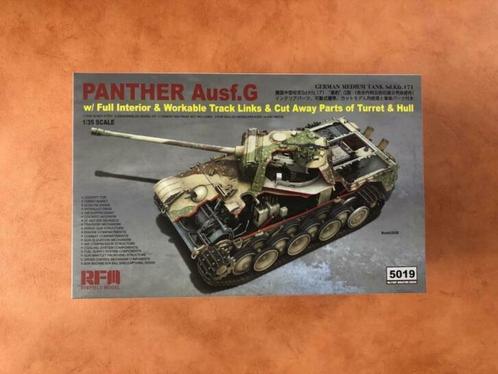 RYE Field	RM-5019	Panther Ausf.G w/ Full Interior	1/35, Hobby en Vrije tijd, Modelbouw | Auto's en Voertuigen, Nieuw, Tank, 1:32 tot 1:50