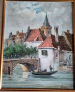 4 Olieverfschilderijen op doek, Antiek en Kunst, Kunst | Schilderijen | Klassiek, Ophalen