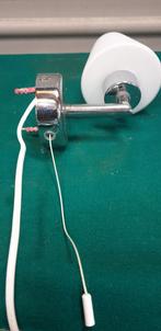 wandlamp wit met chroom, Huis en Inrichting, Lampen | Wandlampen, Ophalen of Verzenden, 'T Olde Gre-j, Info@toldegrej.nl, Endepoelstraat 20f Didam