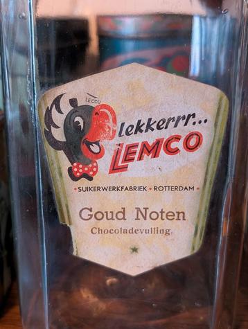 Antieke snoeppot Lemco beschikbaar voor biedingen