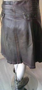 ARMA hippe bruine leren rok maat 38/40, Maat 38/40 (M), Bruin, Verzenden, Arma