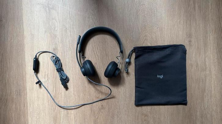 Logitech Zone Wired Headset - Nieuwstaat!, Computers en Software, Headsets, Nieuw, On-ear, Bedraad, Mute-functie, Ophalen of Verzenden