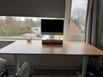 Elektronische zit/sta buro beuken wit, Huis en Inrichting, Bureaus, Ophalen, Elektrisch, Zo goed als nieuw