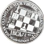 6é SCHAAK OLYMPIADE VOOR VISUEEL GEHANDICAPTEN 1980  IBCA, Postzegels en Munten, Ophalen of Verzenden, Overige materialen