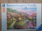 ZGAN Ravensburger Puzzel 500 Stukjes - Tuinlandschap, Ophalen, 500 t/m 1500 stukjes, Zo goed als nieuw, Legpuzzel