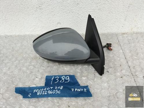 PEUGEOT 208 RECHTER SPIEGEL 7PIN + 2PIN, Auto-onderdelen, Spiegels, Peugeot, Gebruikt, Ophalen of Verzenden