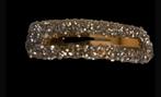 Goudkleurige strass haar clips, Haarspeld, Ophalen of Verzenden, Sieraadspecialist, Nvt