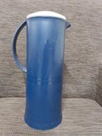 Tupperware blauwe thermoskan 1 liter, Ophalen of Verzenden, Gebruikt, Blauw, Beker of Kan