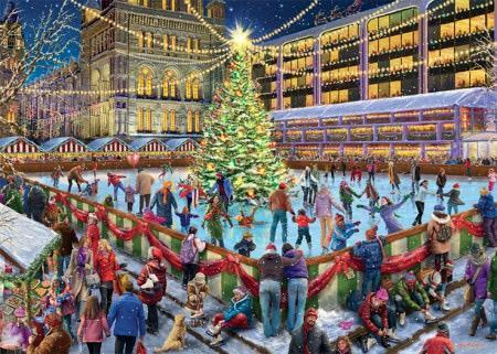 Falcon de Luxe - The Ice Rink - 1000 stukjes, Hobby en Vrije tijd, Denksport en Puzzels, Nieuw, Legpuzzel, 500 t/m 1500 stukjes
