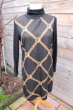 Jurk zwart/ bruin Ana Alcazar mt 42 Vaste prijs, Kleding | Dames, Zwart, Maat 42/44 (L), Ophalen of Verzenden, Zo goed als nieuw