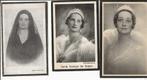 3 oude Prentjes met Foto van Koningin Astrid van Belgie, Verzenden, Bidprentje
