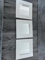 Spiegel wit 3 stuks, Huis en Inrichting, Woonaccessoires | Spiegels, Minder dan 50 cm, Ophalen of Verzenden, Zo goed als nieuw