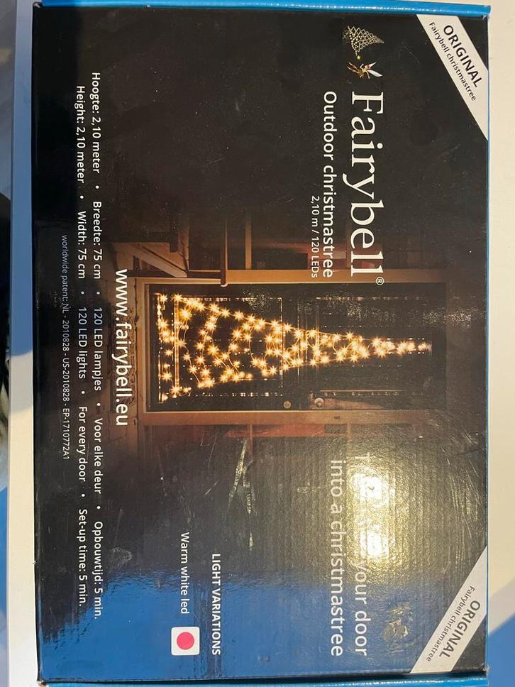 Fairybell Kerstboom Verlichting voor Deur - 2.10m, Tuin en Terras, Buitenverlichting, Nieuw, Overige typen, Kunststof, Minder dan 50 watt
