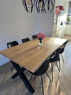 Eikenhouten Eettafel + Gratis Stoelen! - Zo goed als nieuw !, Huis en Inrichting, Tafels | Eettafels, Ophalen, Gebruikt, 100 tot 150 cm
