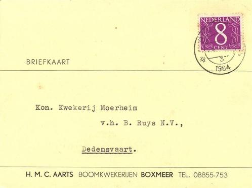 H.M.C. Aarts Boomkwekerijen Boxmeer - briefkaart, Postzegels en Munten, Brieven en Enveloppen | Nederland, Briefkaart, Ophalen of Verzenden