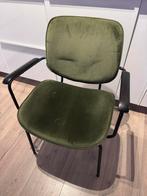 2 Velvet Groene Eetkamerstoelen - Gebruikt, Ophalen, Gebruikt, Twee, Overige kleuren