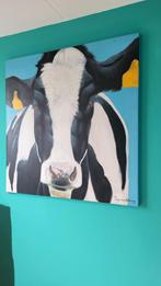 1 x 1 m schilderij met koe, Antiek en Kunst, Kunst | Schilderijen | Modern, Ophalen