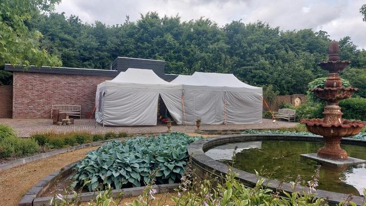Te huur div Partytenten  met interessante pakketten, Tuin en Terras, Partytenten, Zo goed als nieuw, Minder dan 5 meter, Ophalen of Verzenden