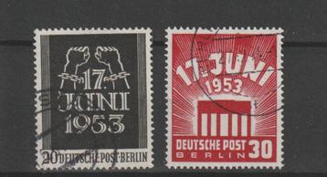 Berlijn 1953, Michel 110 t/m 111, Gestempeld. beschikbaar voor biedingen