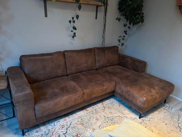 Mooie Hoekbank - leatherlook beschikbaar voor biedingen